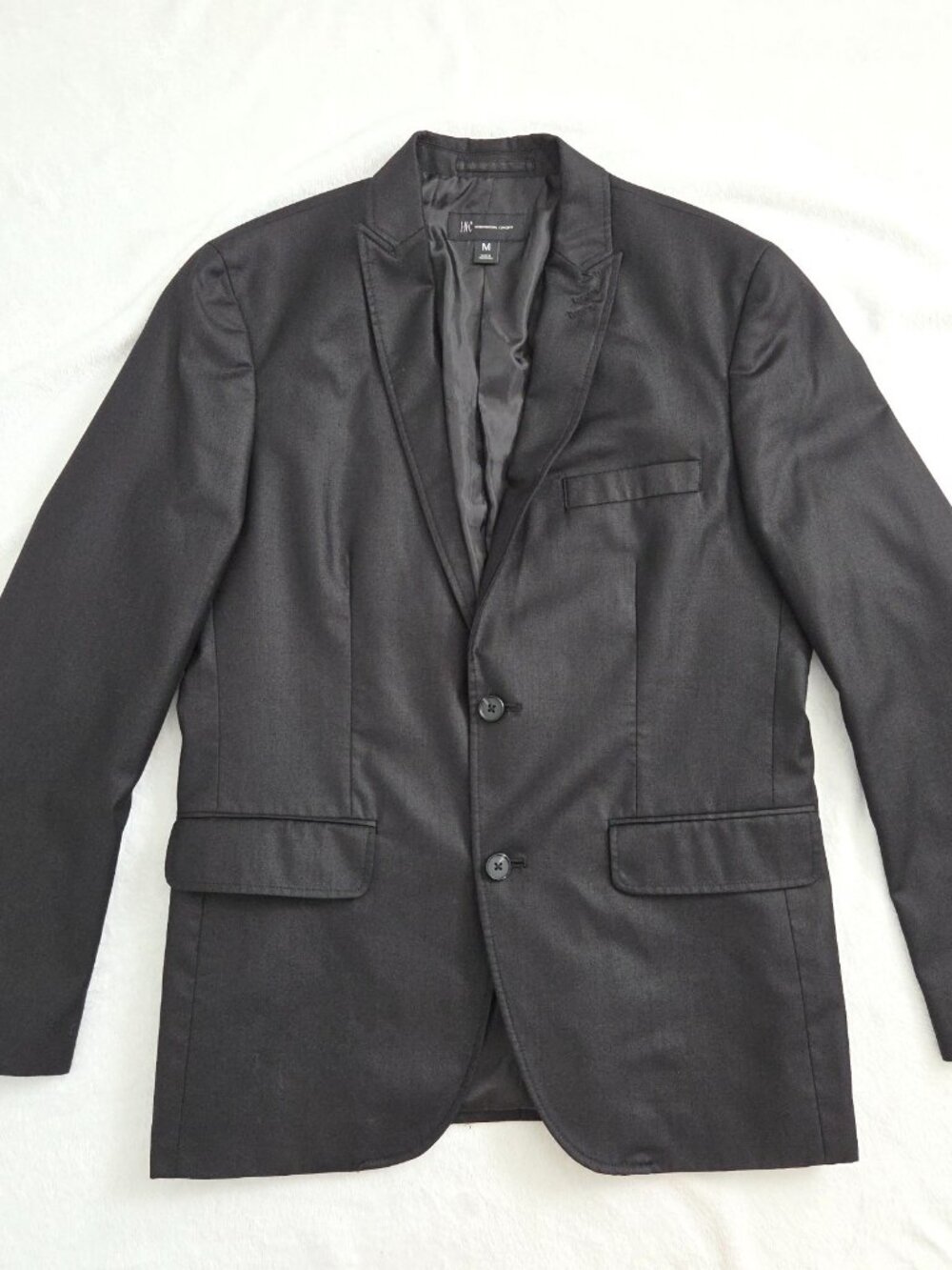 INC International Concepts Mens Black‎ Blazer Jacket Medium Structured Work